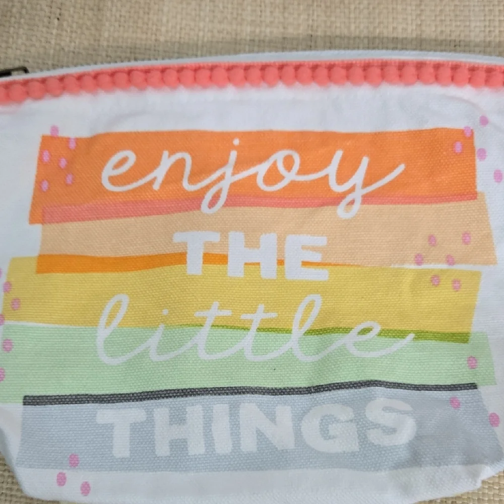 Colorful Motivational Cosmetic Bag Set